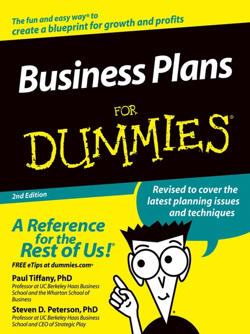 Title details for Business Plans For Dummies by Paul Tiffany - Available